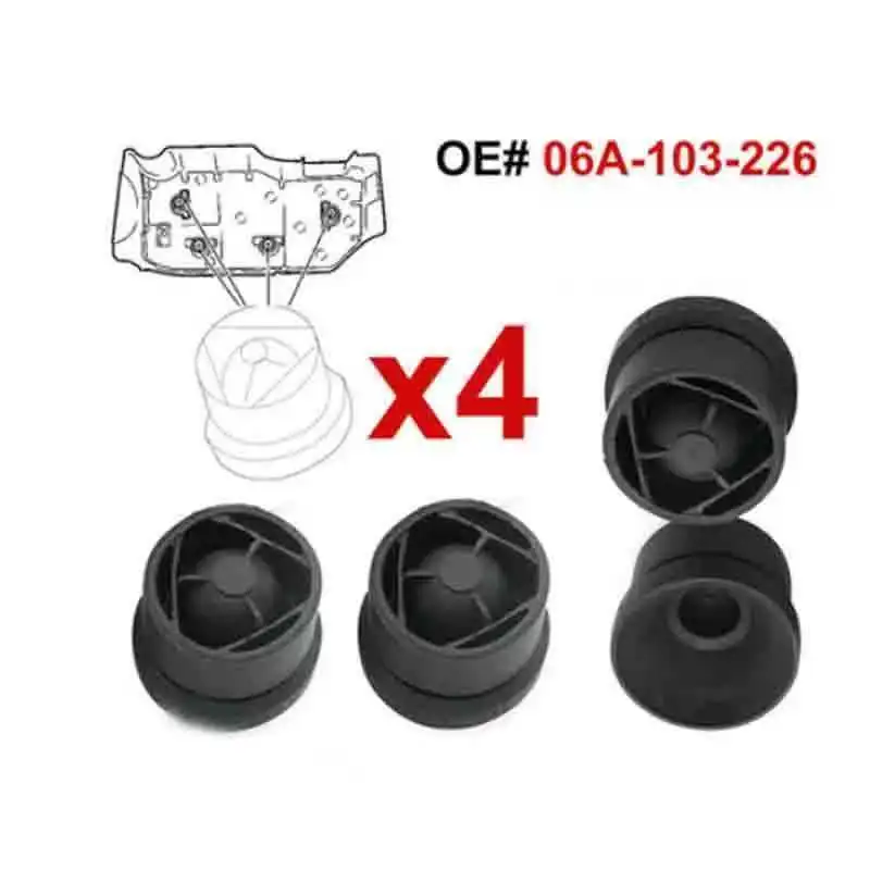 

4 шт. резиновая втулка крышки двигателя, крепление БУФЕРА для VW Skoda Audi, # 06А 103226