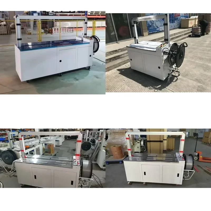 for High Platform Desktop Polyethylene Belt Strapping Machine Automatic Box Carton Strapping Machine