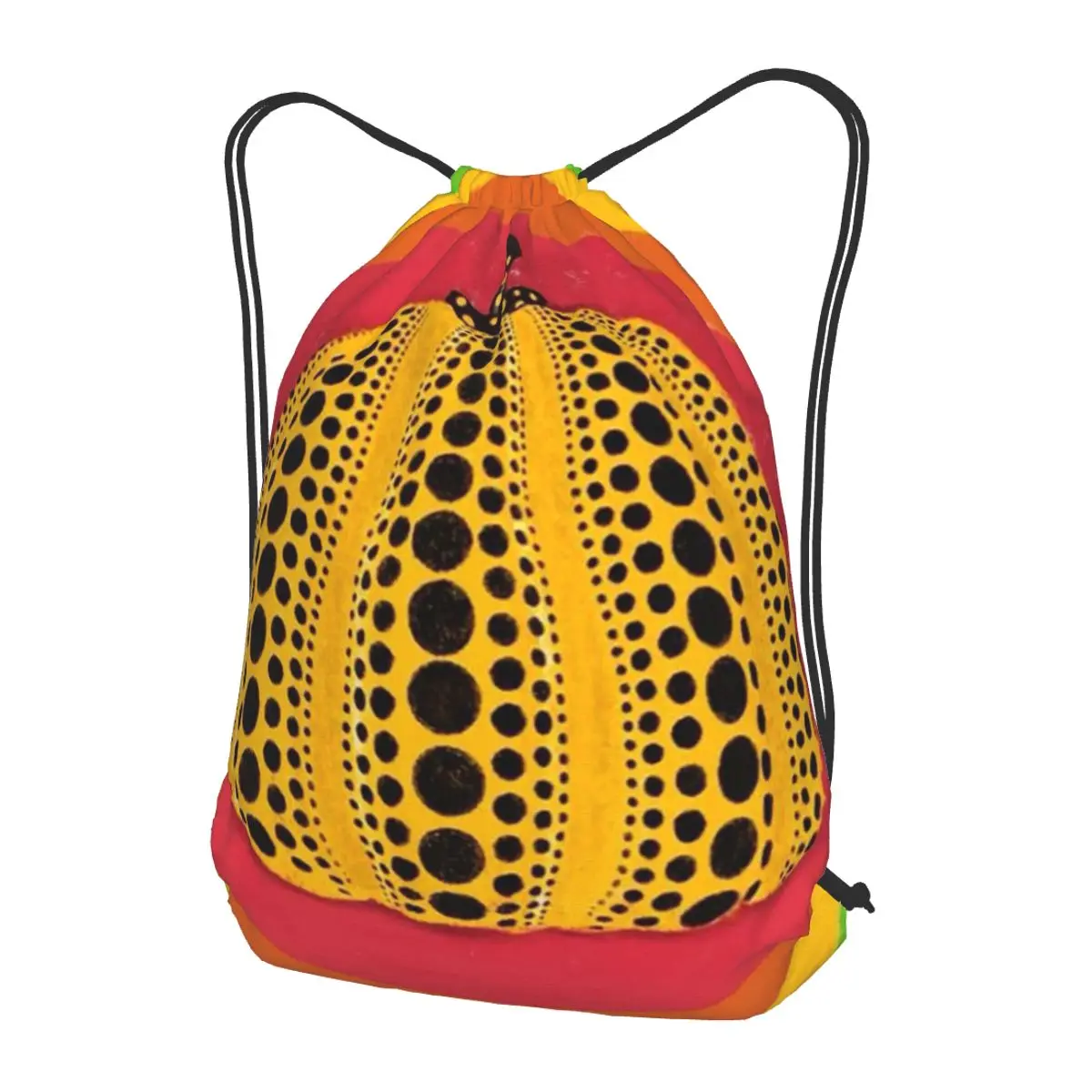 

Yayoi Kusama Abstract Painting Backpacks Casual Drawstring Bundle Pocket Sports Bag Book Bags for Man Woman School