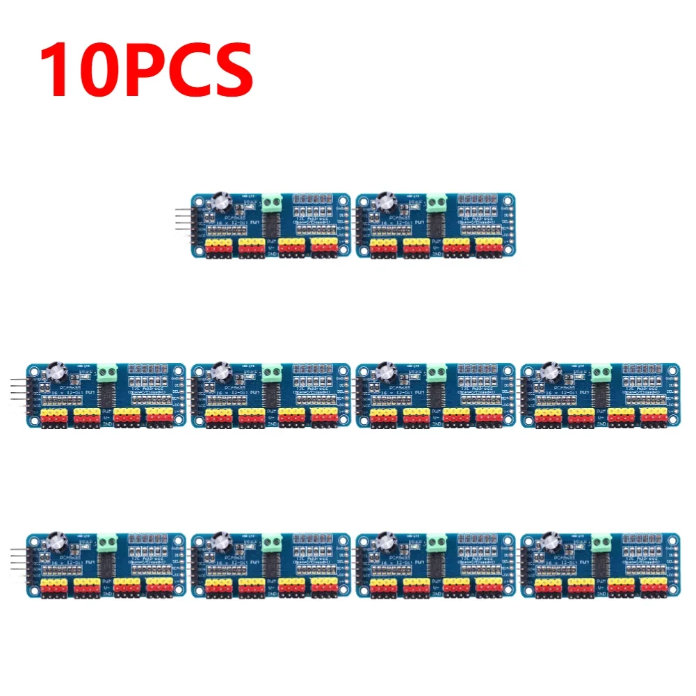 PCA9685 PWM Servomotor Driver IIC Interface 16 Kanaals 12-Bit PWM Servomotor Driver Board voor Arduino Robot / Raspberry Pi