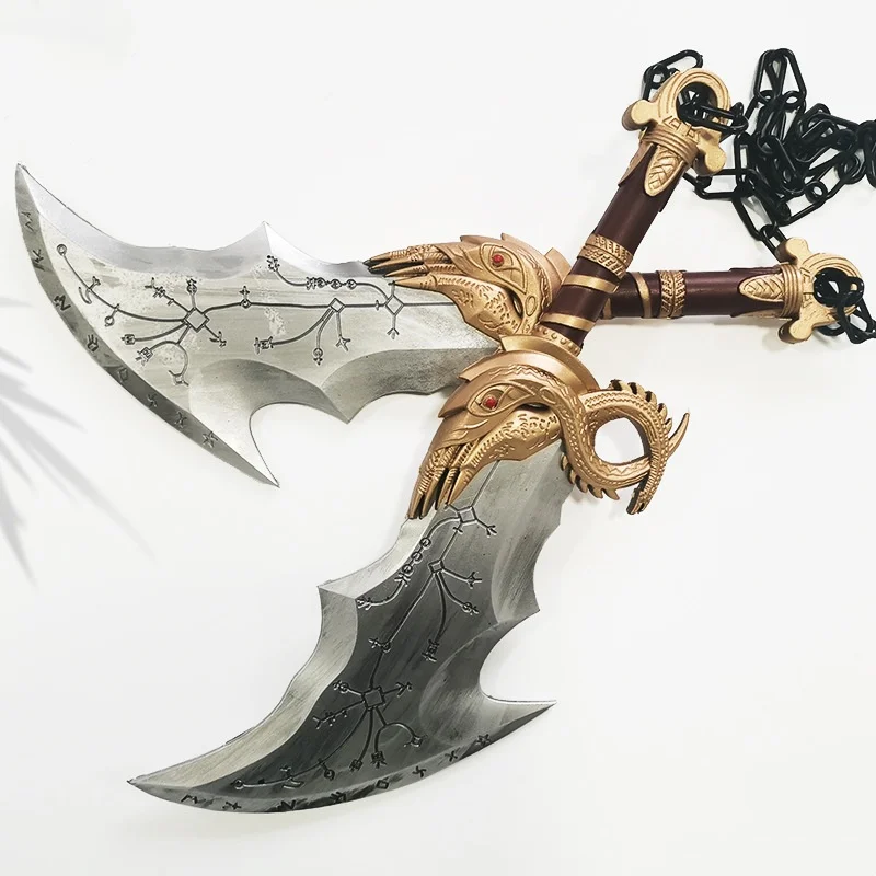 混沌の刃 コスプレ用プロップ 戦神5 クレイトス ダブルチェーンブレード 模造刀 五次元 崩壊スターレイル コスプレ スタレ 刃 じん 武器 剣
