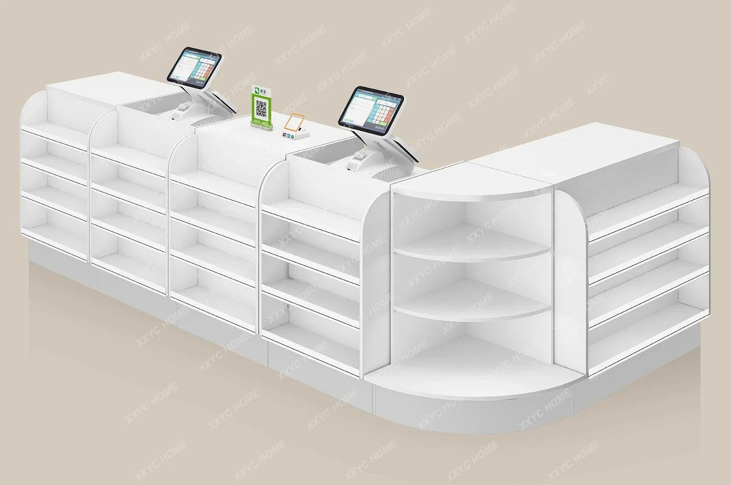 

Касса для супермаркета AAConvenience Store Уголок касса типа L