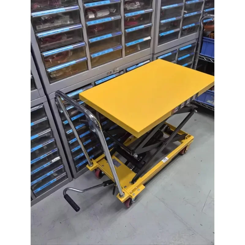 

Manual Hydraulic Scissor Lift Table 500KG Mobile For Machinery Repair Hotels Printing Shops Retail Applications Customizable