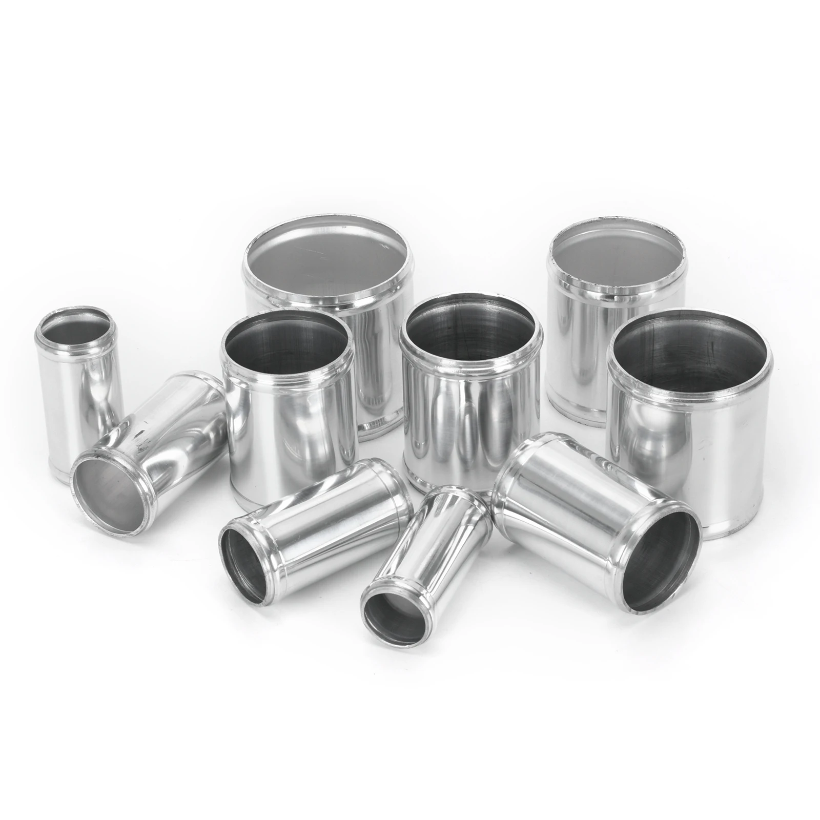 VR - Alloy Aluminum Hose Adapter Joiner Pipe Connector Silicone 50mm or 54mm or 57mm or 60mm color silver
