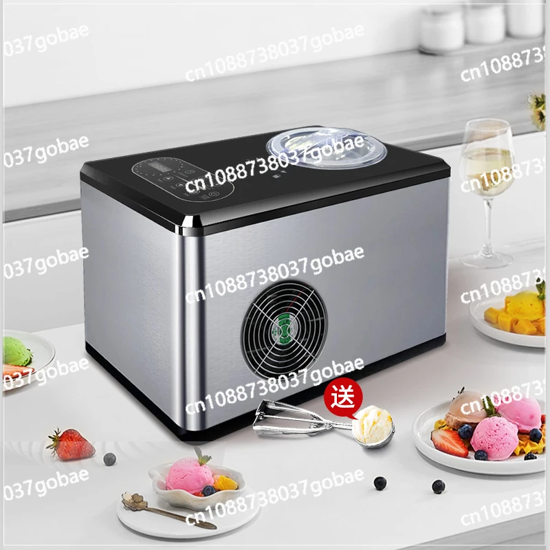 Square 1.5L Home Use Soft and Hard Taste for Choice Compressor Self Chilling Ice Cream Maker Machine