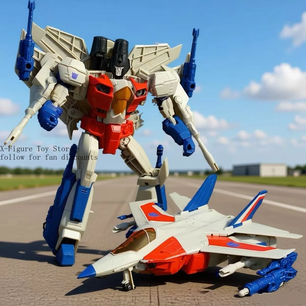 

Трансформирующиеся игрушки Thundercracker Deceptist IDW Crown Starscream, большая деформируемая фигурка робота класса L, коллекционные фигурки, подарки