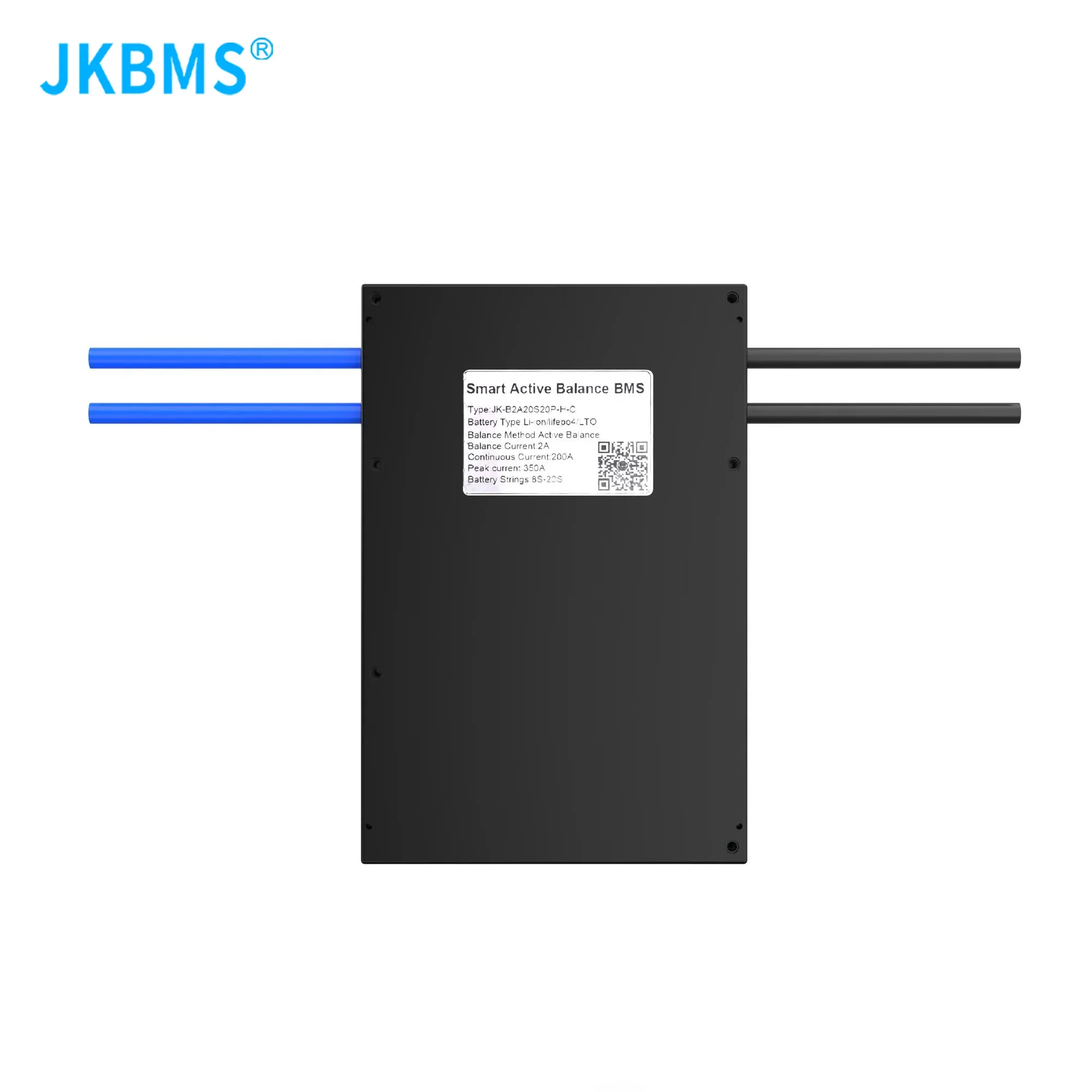 JKBMS B2A20S20P BMS 2A BALANCE CURRENT BMS 200A BT 36V 48V 60V Li-Ion LTO 18650 Battery Lifepo4 Battery Storage Bluetooth Bms