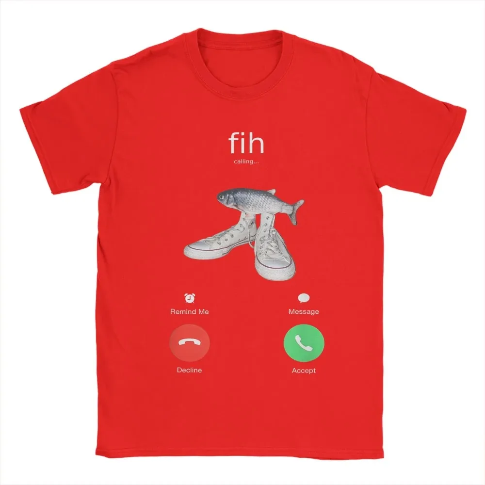 Fih Meme Fish Called T-Shirt mit Typo, Fih Called bedrucktes Bild, Damen-T-Shirt mit Rundhalsausschnitt, ästhetische Kleidung mit Harajuku-Ärmeln – Detail 11