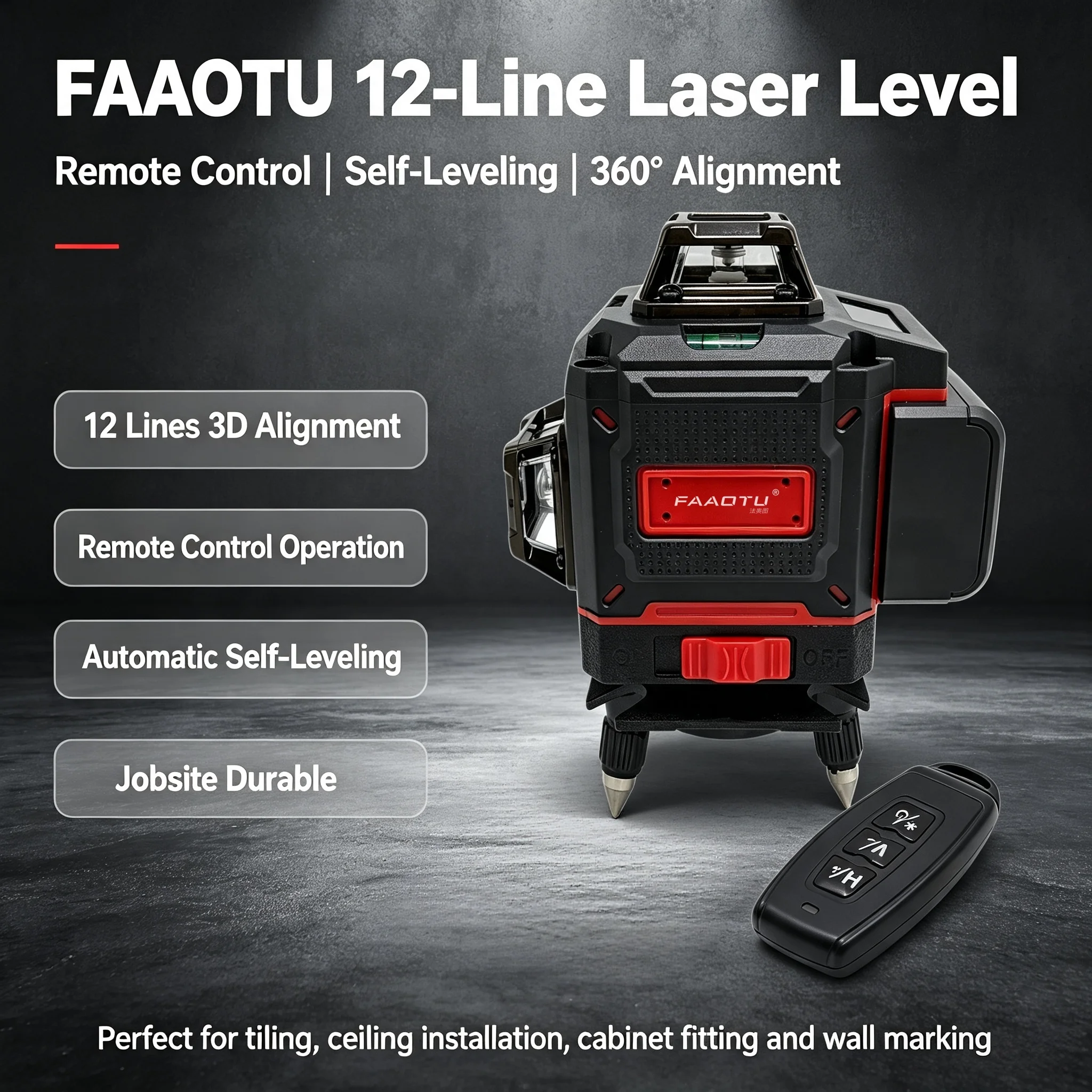 Niveau laser 3D compact FAAOTU - Industrial Laser Alignment avis et prix