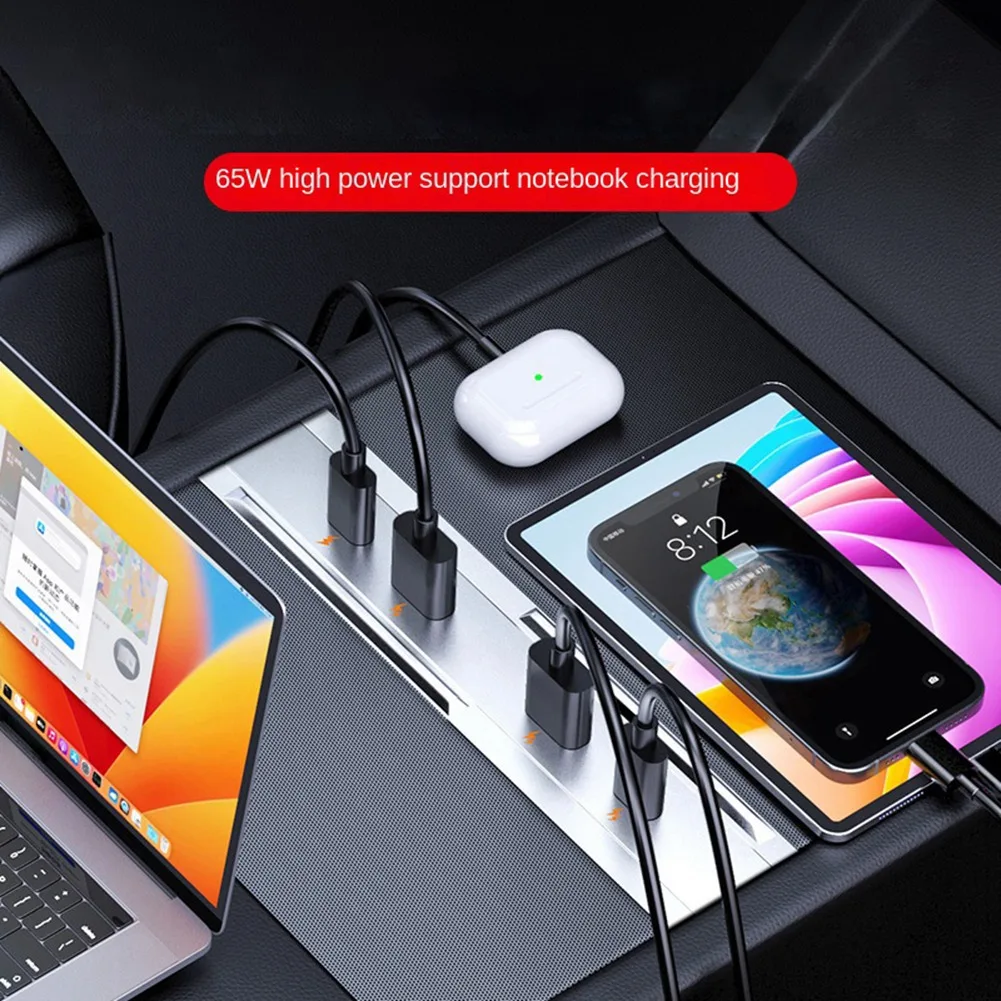 

Suitable For Tesla 2024 Happy Edition Car Docking Station Model 3 Central Control One-To-Four Fast Charging Console Hub