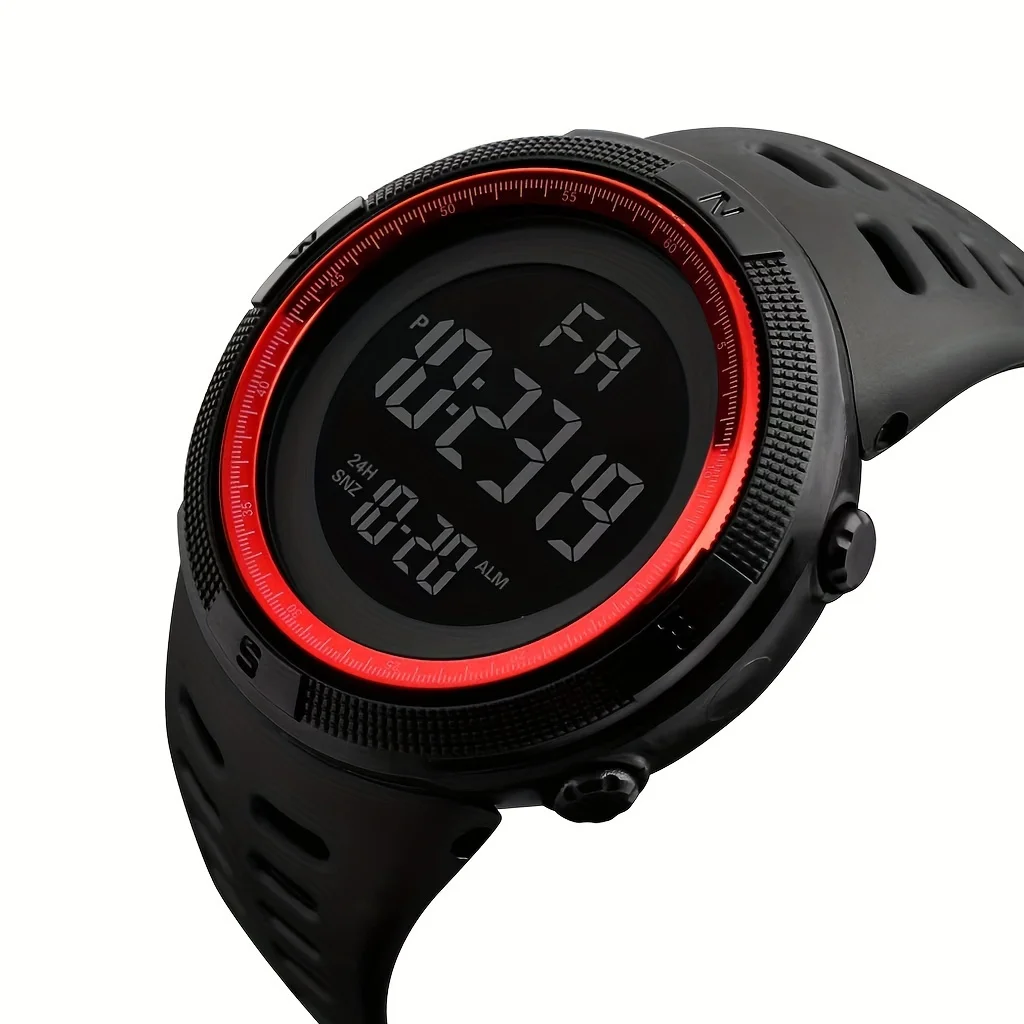 Reloj deportivo electrónico luminoso para exteriores, reloj de pulsera Digital con alarma multifunción para mujeres, hombres y estudiantes