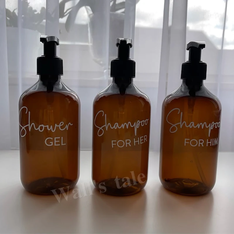 German Inscription Soap Dispenser Washing-up Liquid Vinyl Sticker Detergent Dispensers Label Decals Waterproof Removable Decal