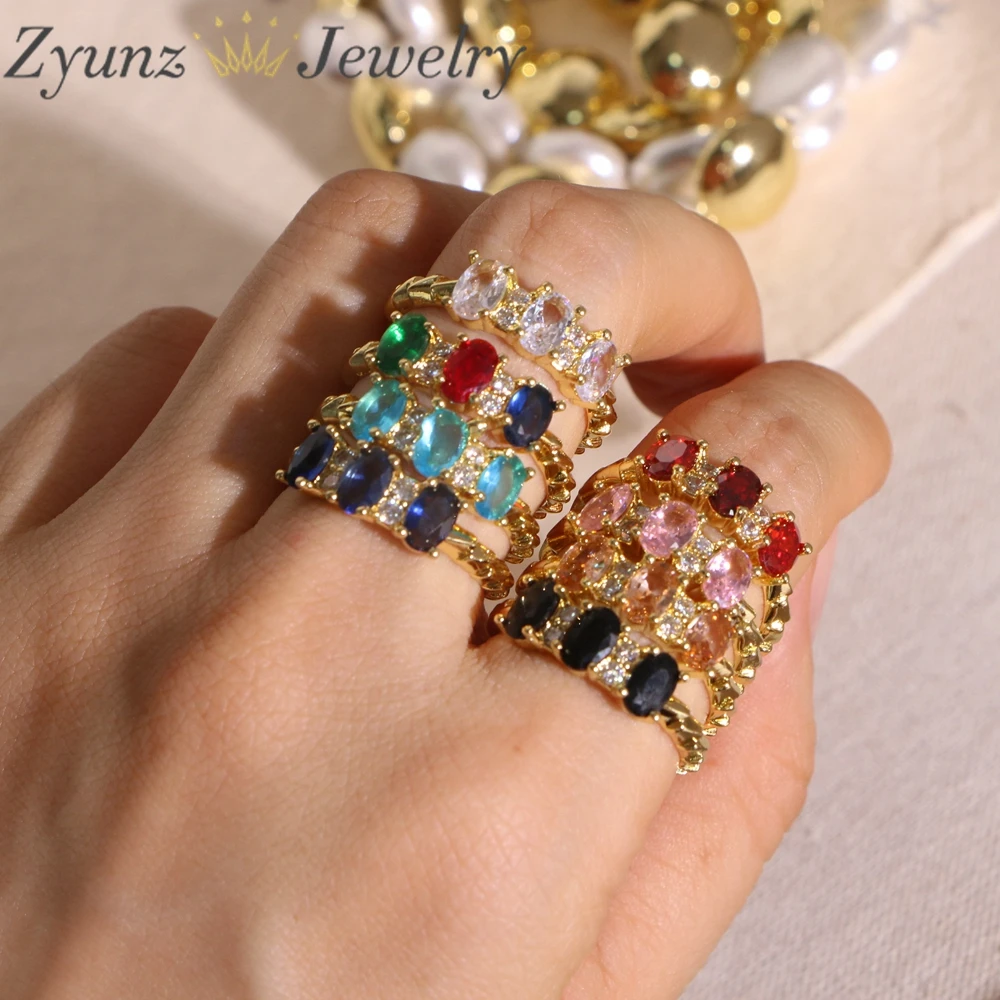 5 Sets, Women's High Quality Bracelet Ring Set Zircon Luxury Classic Fashion Jewelry