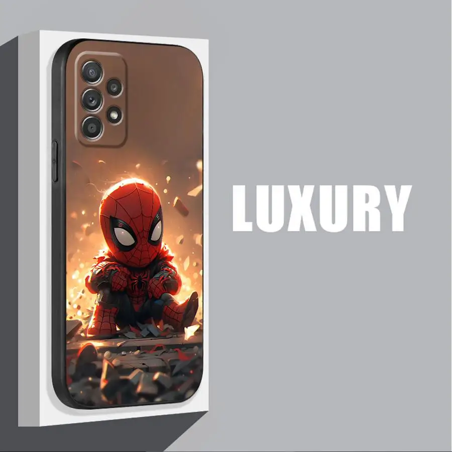 Marvel Sipider Man Phone Case for Samsung Galaxy A53 A71 A73 A50s A21s A31 A55 A54 A52s A72 A51 A16 A41 A70 Soft Cover