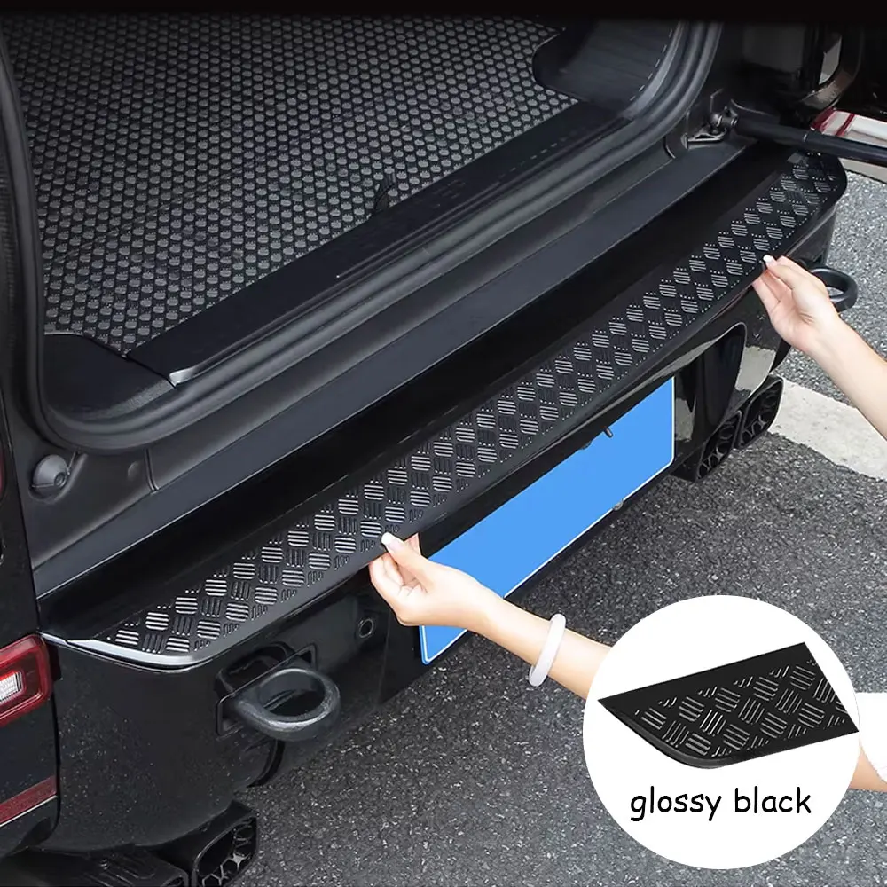 

Car Rear Bumper Molding Trim Protector For Land Rover Defender 90 110 2020 2021 2022 2023 2024 2025 Matte Black/Bright Black