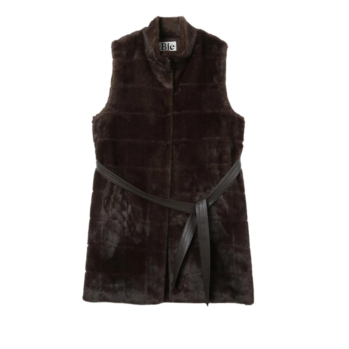 سترة BJTZ النسائية الشتوية الطويلة من الفرو الصناعي معزولة دافئة مصممة أنيقة وبسيطة وغير رسمية ملابس خارجية مريحة #6