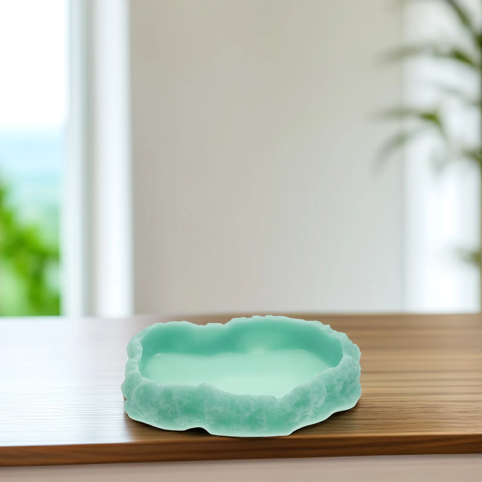 

Luminous Resin Feeder Bright Color Non Overturn Night Glow Pet Supplies Amphibians Accessory Round Smooth Easy Clean Food