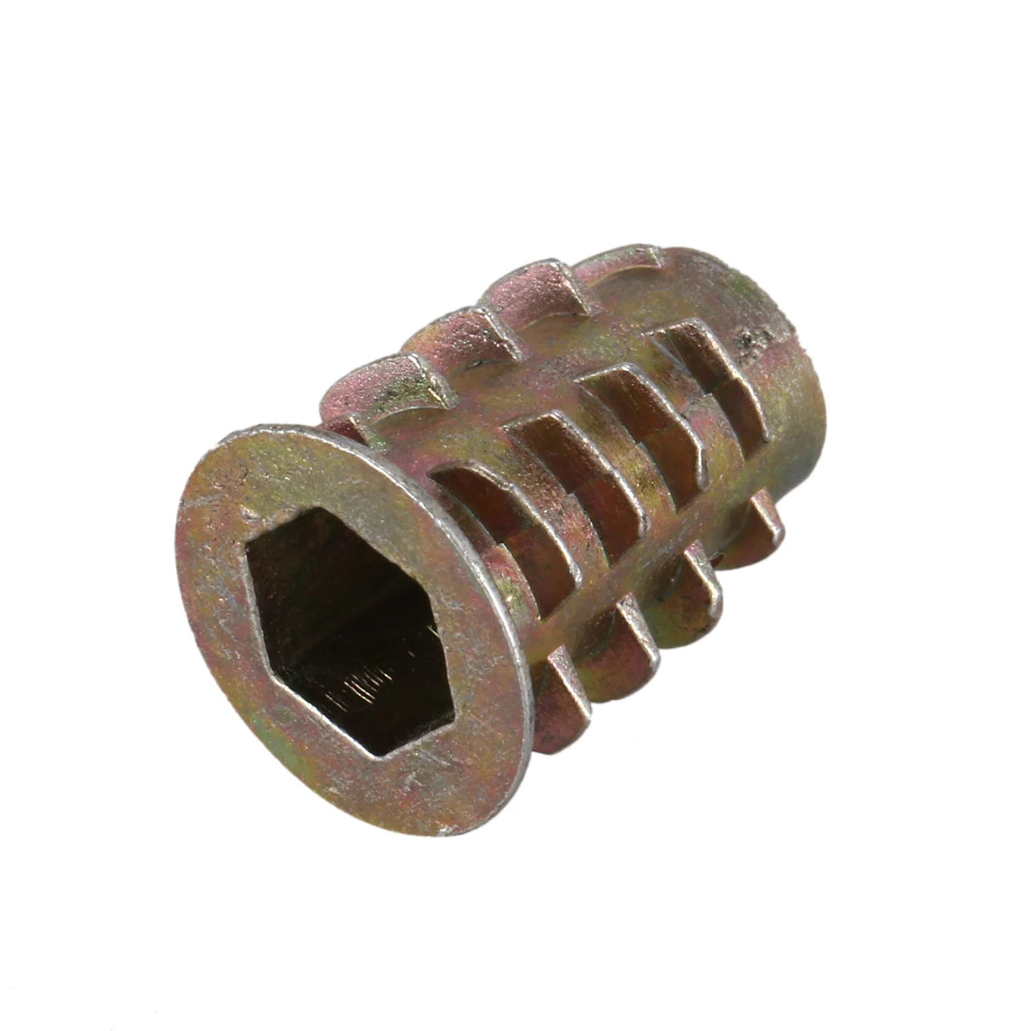 20 Pieces M6x 15Mm Hexagon Socket Screw Thread Insert Nut For Wood-A57X