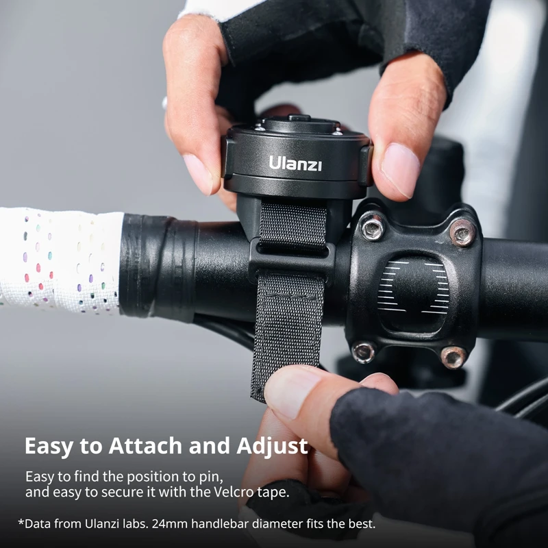 Ulanzi Support de sangle de vélo O-LOCK035 Support de sangle à dégagement rapide pour 15 Pro Max pour les voyages à vélo