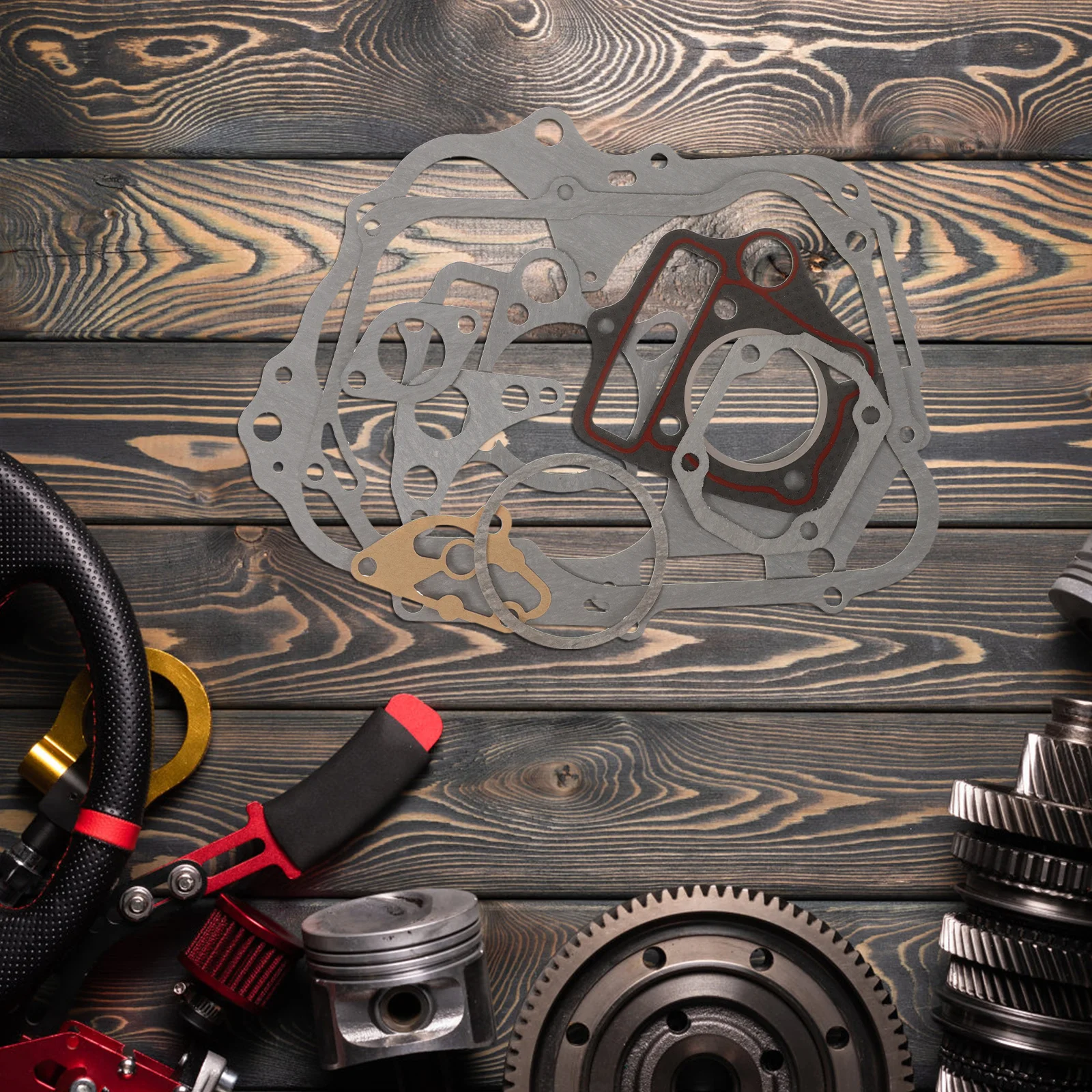 

Motorcycle Engine Gasket Set Enhanced Sealing for Engine Maintenance Horizontal 70cc Electric Start Atv Dirt Bike Cylinder Head