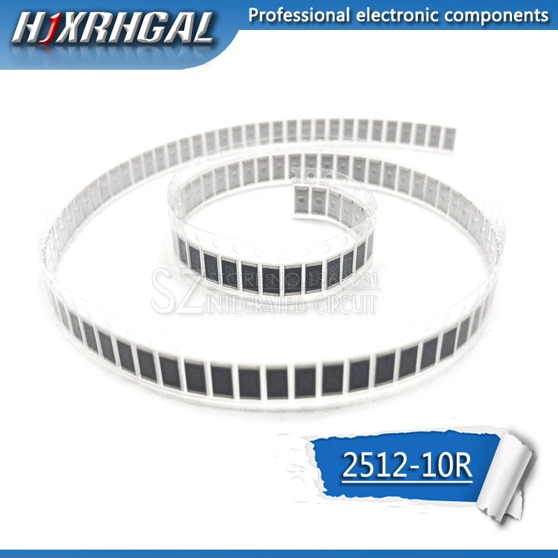 

50PCS 2512 SMD Resistor 10 ohm 1W 5% 10R 100 hjxrhgal