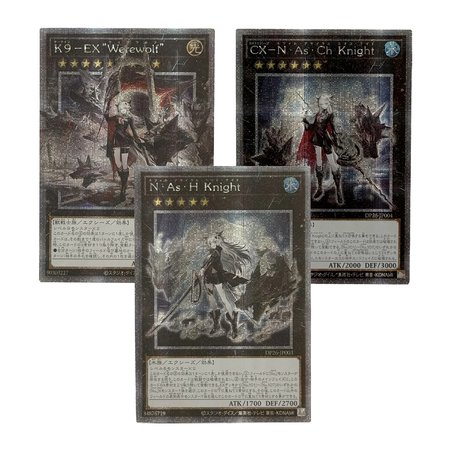 

Yu-Gi-Oh! Collection DIY Proxy CardsK9X Werewolf CXyz NAsCh Knight TCG Children's Gift Cards English