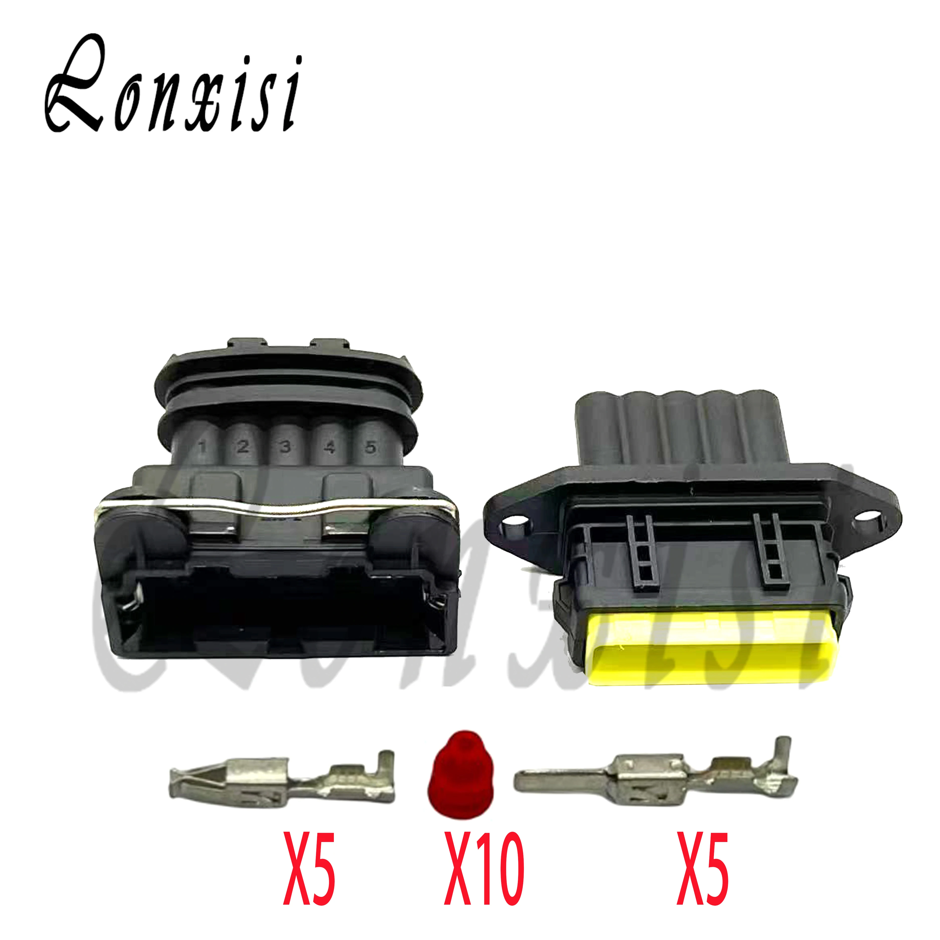 5 Pin 282193-1 Car Junior Power Timer JPT AMP Sealed Automotive Connector Waterproof Male Female Plug
