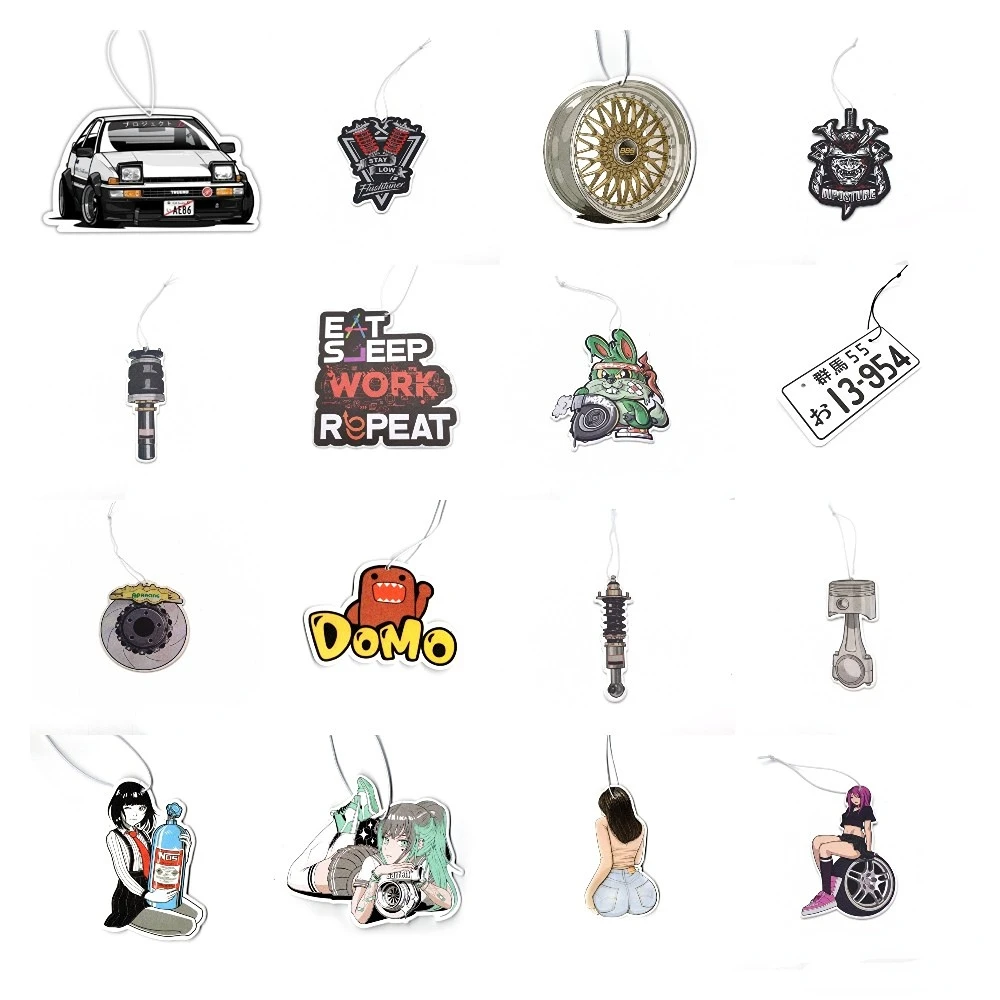 Car Air Freshener Perfume JDM Decoration Rearview Mirror Pendant Hanging Ornament JK Anime Girls for Car Decorations Accessories