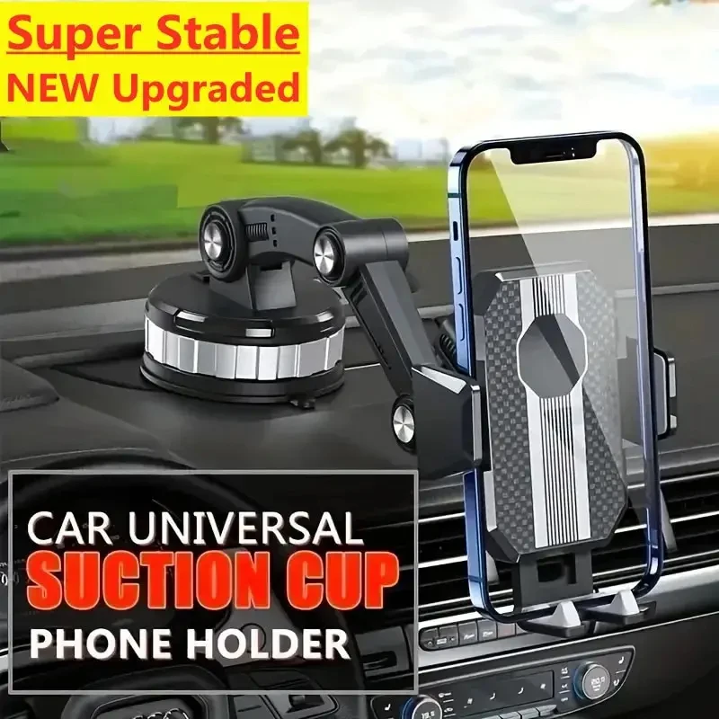 Suction Cup Phone Holder Universal Car Phone Holder Powerful Suction Cup Phone Car Holder Suitable For All Phones Black