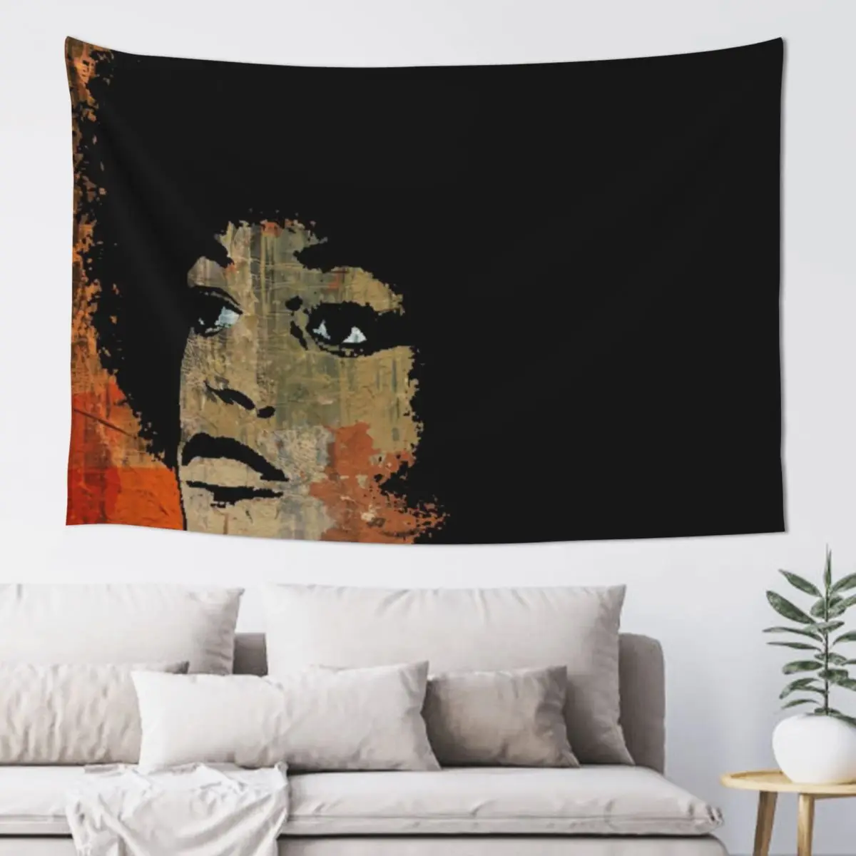 ANGELA DAVIS 2B Tapestry Decoration Home Room Decore Aesthetic Korean Room Decor Tapestry