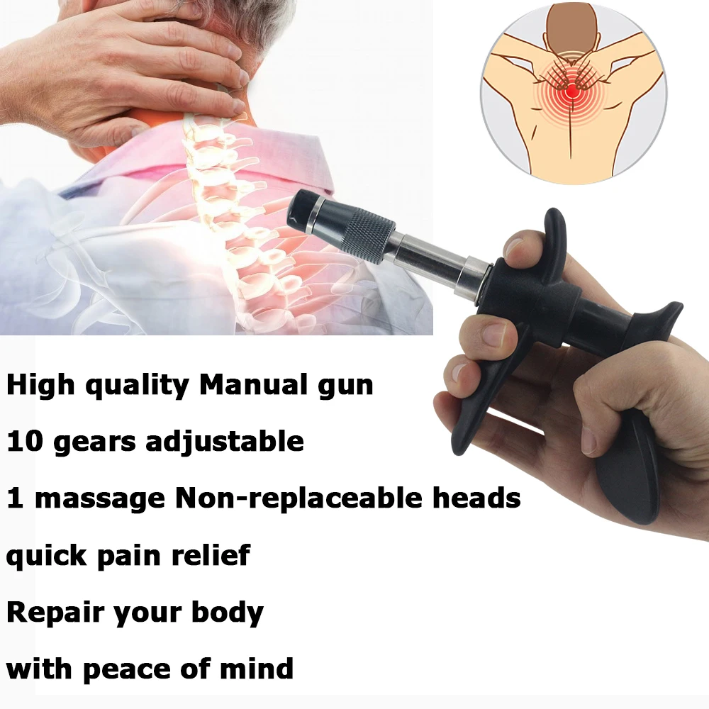 300N Chiropractic Adjustment Tool Portable Massage Body Physical Massager Effective Improves Limbs Back Pain Manual Gun 2024 New