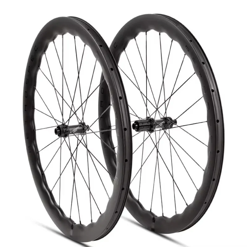 High Quality Carbon Fiber Road Bicycle Wheelset 700C Bicycle Wave Rims 36T Hubs Four Bearings Disc Brake Rims