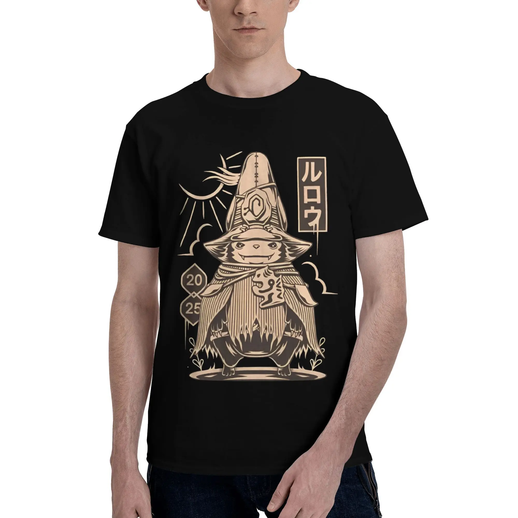 Camiseta Hipster Rove Monster Hunter Wilds para hombre, Camiseta de algodón con cuello redondo, camisetas de manga corta, ropa de regalo de cumpleaños