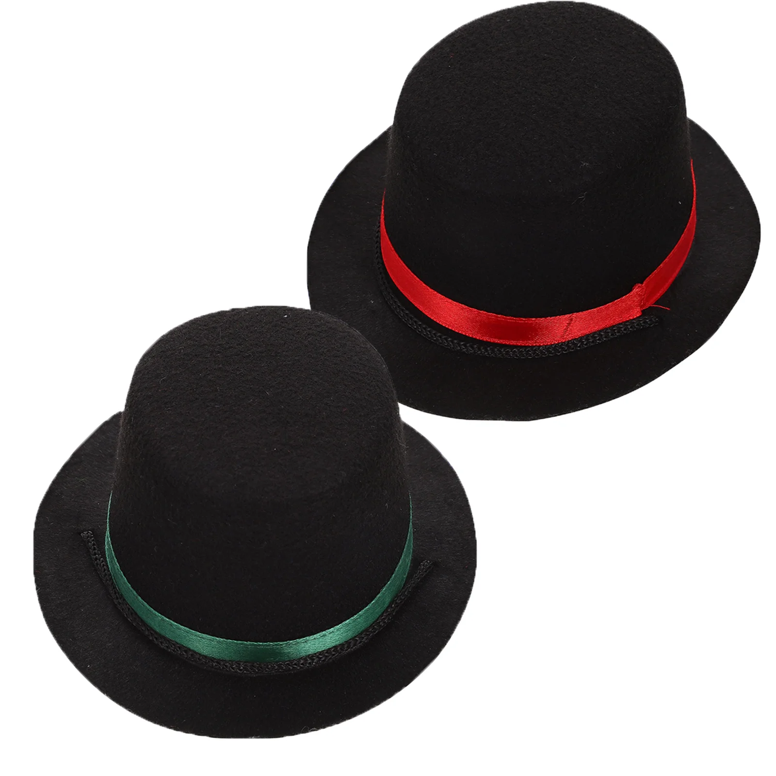 

2pcs Dog Top Hat Set Puppy Hat For Small Dogs Cats Pet Costume Birthday Party Headdress - Soft Pet Celebration Accessories