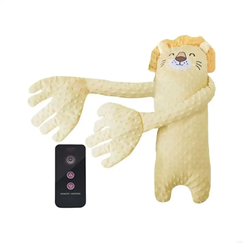 N1HB Cartoon Baby Sleep Doll Dolling Hand Pillow Toy مع لعبة خدمة طويلة عن بُعد للحديدين #2