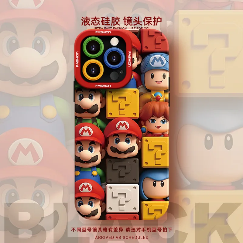 Super Mario Trendy Anime Phone Case for Apple iPhone 11 12 13 Pro Max 14 15 Promax X Xr XS Max Plus Protective Back Cover Shell