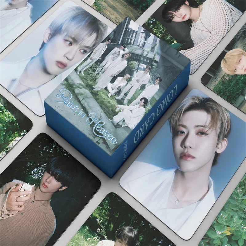 

55Pcs MARK RENJUN Jeno HAECHAN JAEMIN Chenle Jisung Lomo Card Idol New Album Rains In Heaven HD Printd Photocards Fans Gift