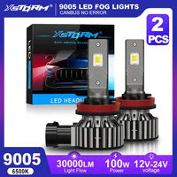 XSTORM H11 9005 luz antiniebla LED 30000LM 100W bombilla LED para faros antiniebla 3570 Chips CSP lámpara de señal lámparas Turbo automáticas blanco amarillo + blanco