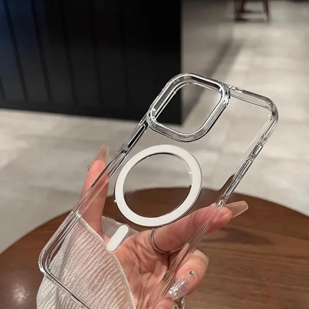 For iPhone 16 Pro Max Case Magnetic Thick Clear Hard Shockproof Full Cover New Compatible with iPhone 15 14 view 3