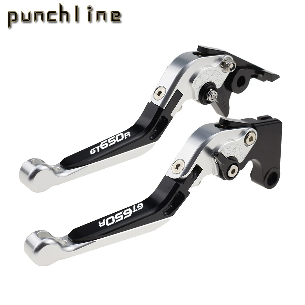 Fit For GT650R 2006-2009 GT 650R Motorcycle CNC Accessories Folding Extendable Brake Clutch Levers Adjustable Handle Set