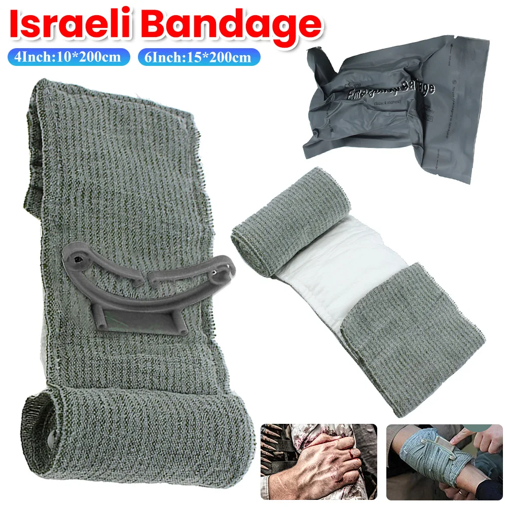 Israeli Bandage 4/6in Wound Dressing Emergency israel-Bandage Combat Compression First Aid IFAK Trauma  Medical