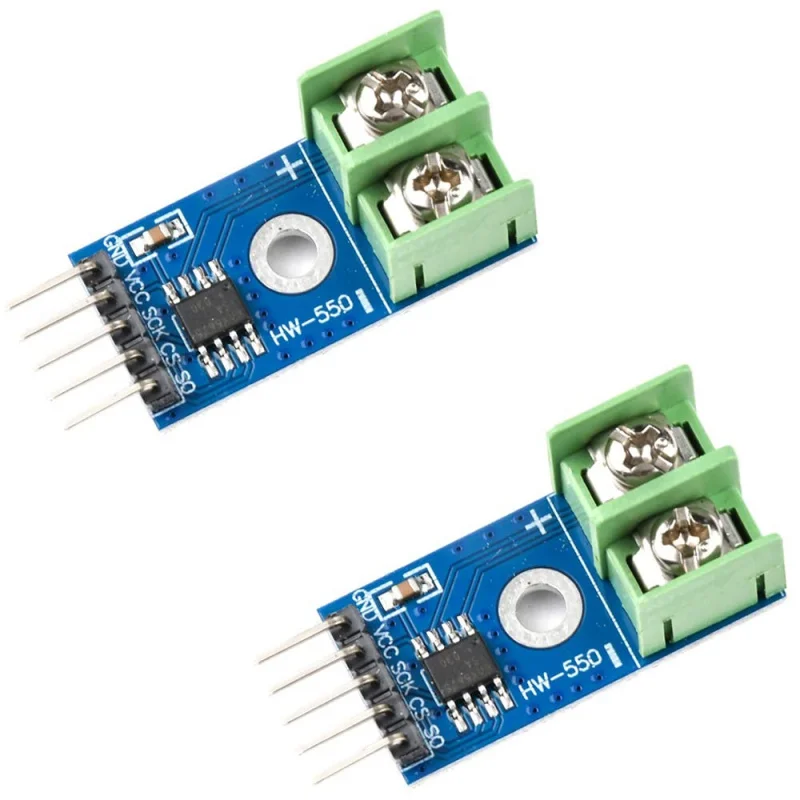 2PCS MAX6675 모듈, DC 3-5V MAX6675 k 열전대 센서 유형 K SPI 인터페이스