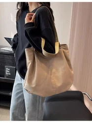 Borsa Casual di grande capacità borsa a tracolla moda estiva da donna borsa a tracolla in tela Versatile semplice borsa per studenti universitari