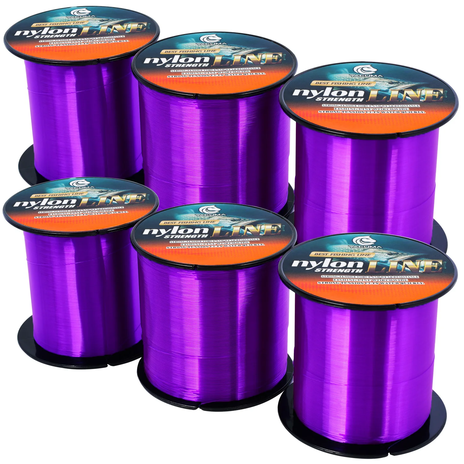 YACUMA 300M/500M Starke Nylon-Monofilament-Angelschnur, glatt und mit geringer Dehnung, für Süßwasser- und Salzwasser-Angelzubehör – Detail 9