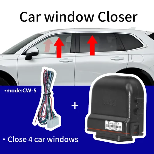 Imagen 1 del producto Aplicable al elevador de ventana universal de coche de 12 V con bloquear el automóvil Cierra automáticamente cuatro ventanas