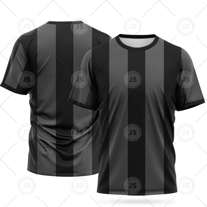 Customized Striped T-Shirt FamilyMatchingSummer Ice Mesh Fabric Casual Sports Shirt Team Outdoor Running Short
