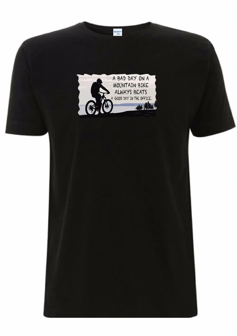 Fashion Brand Clothing Male Mountain Biker Mtb T Shirt A Bad Day On A Mountain Biker Bmx Down Hill Racer Cycles Tee Shirt