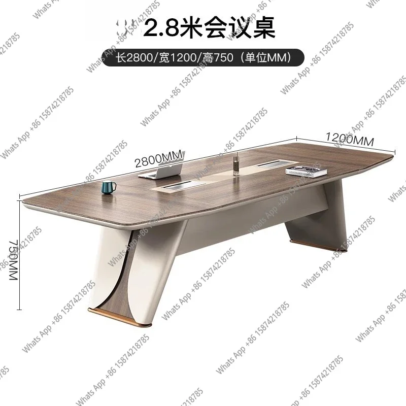 مجموعة طاولة وكرسي للمؤتمرات J، بسيطة وحديثة وخفيفة فاخرة وكبيرة لغرفة الاجتماعات والمكتب والطلاء الراقية #6
