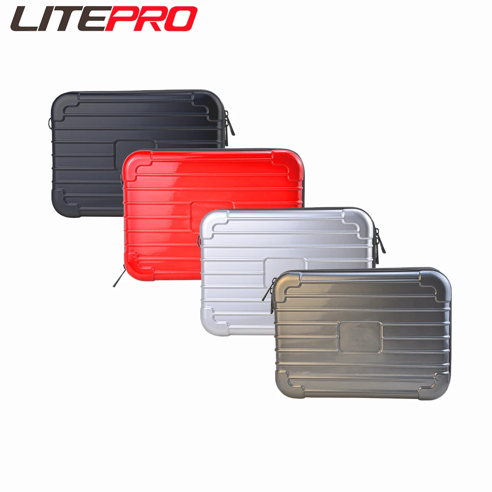 Litepro Waterproof Zipper For Brompton Bicycle 10 Inch Front Head Bag Folding Bike Pig Nose Storage Box 