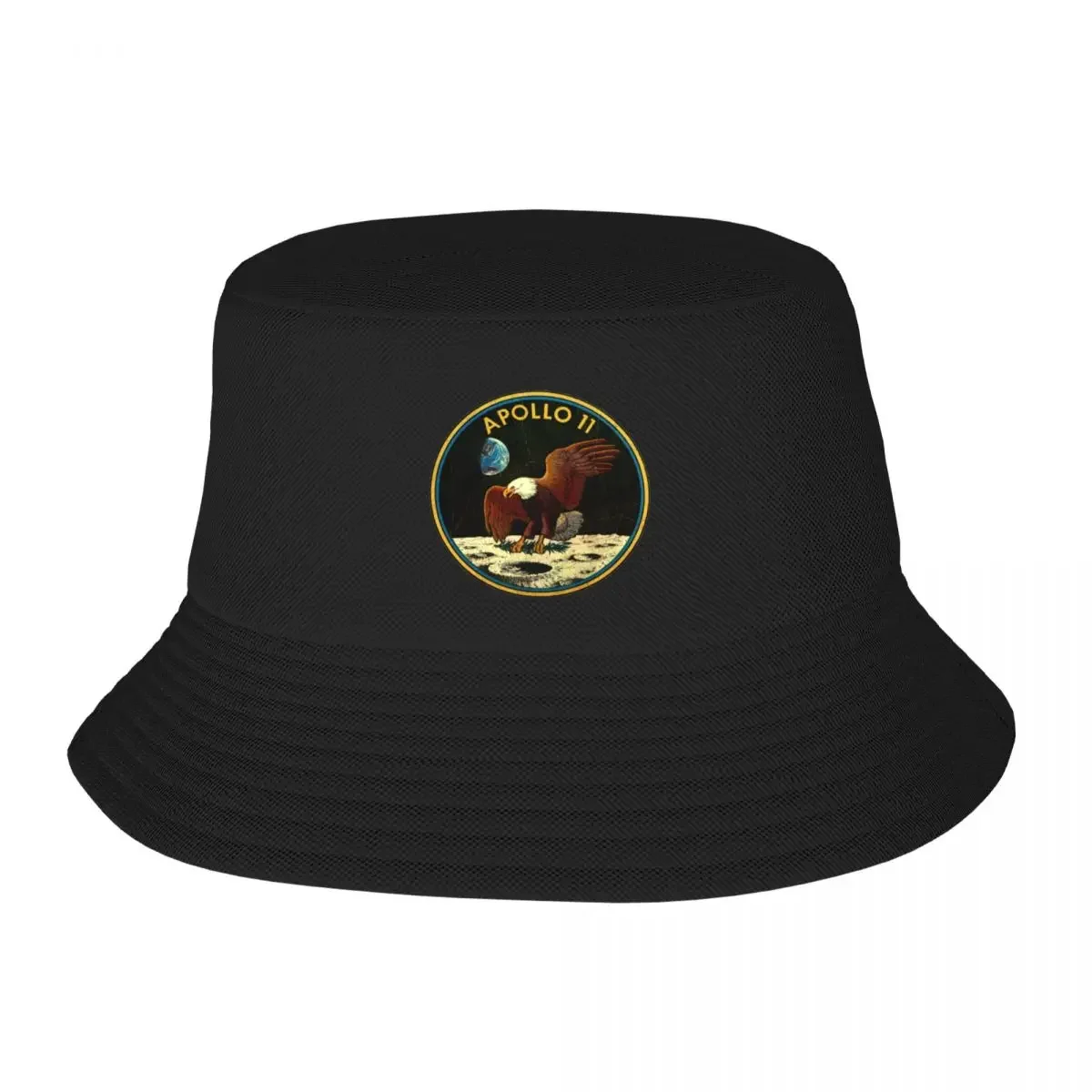 vintage Apollo 11 logo Bucket Hat Sunhat  Cap Women's  Wear Men's